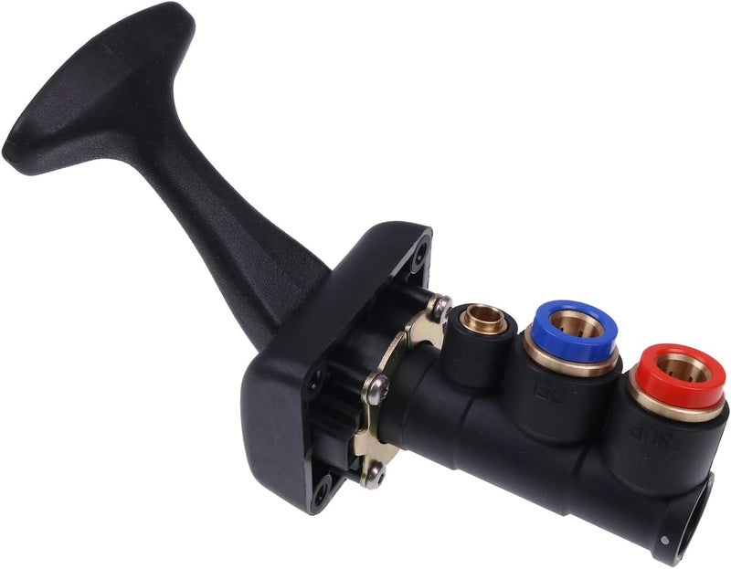 Lesurey Trailer Brake Control Valve 26503-1 GTD-26503-1 Compatible with Freightliner Gt Development Ports 2 Of 3/8" Push-In 1 Of 1/4" Push-In 3 Way Configuration - Image 1